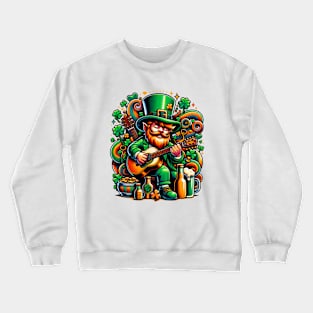 Music and St. Patricks Day Crewneck Sweatshirt